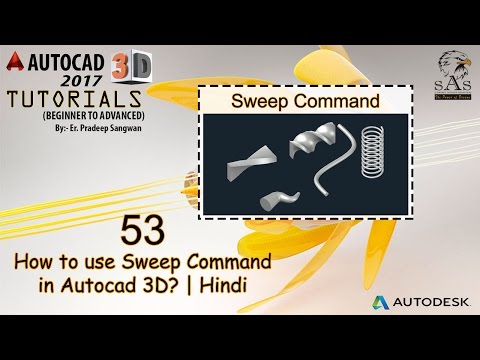 Sweep command in Autocad 3D