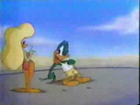 Plucky Duck allured by a Girl Duck