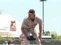 Clip Five-time Cy Young Award winner Randy Johnson of the Arizona Diamondbacks threw 73 pitches, 58 of them strikes, and went 6 innings against the Modest... Video