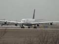 Lufthansa A343 departs YUL on runway 24L