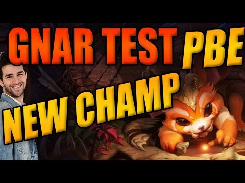 GNAR PBE NEW CHAMP TEST LOL - Gagner une game en 12mn bugsplat op