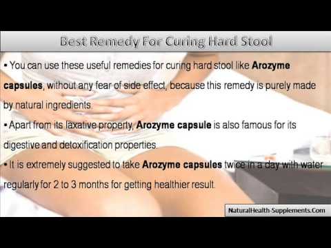 how to relieve hard stool