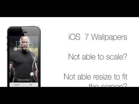 how to fit ios 7 wallpaper
