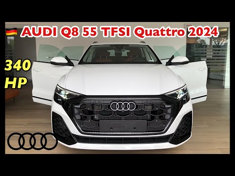 REVIEW AUDI Q8 SLINE 55 TFSI Quattro 2024 || Màu Trắng Carrara/ nội thất Nâu