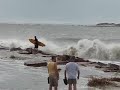 Hurricane Ike hits South Padre Island with big waves