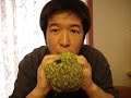 i introduce the vegetable musical instruments made this time. 
there are eight kinds of vegetable musical instruments. 
please enjoy various sounds.

subtitles

then, let's introduce the vegetable musical instruments that can have been done this time. 
it is a carrot ocarina first. 
and, it is an ocarina of a white radish in japan that can have done this time. 
the octave is geted down from the carrot ocarina. 
the broccoli ocarina was made. 
a good sound is not heard because only such a broccoli was obtained this time. and, a carrot ocarina of the slide type and this carrot ocarina is different the sound hole. when the breath is put here, something is heard. it shaped ..so... 
the paprika was punctured. when the breath is put here, such a sound is heard. it is an owl. carrot panpipe. when the breath is put in this, such a sound is heard. similary asparagus panpipe was made. however, a good sound is not heard. it is a trumpet of the cucumber and the paprika in the end. there were musical instruments that looked alike also in the vegetable orchestra. moreover, when musical instruments can be done, i introduces it. thank you.