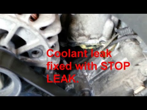 Coolant leak fixed with STOP LEAK (Bars Leaks) on a Ford, Lincoln 4.6l engine.