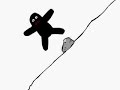 A thing falling down a hill