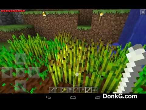 how to harvest crops in minecraft pe