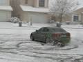 Lexus IS 250 in the snow