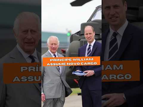 Príncipe William assume novo cargo que rei Charles prometeu a Harry #familiareal #katemiddleton