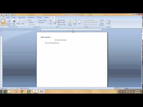 how to adjust ruler in word