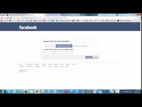 how to recover a facebook account