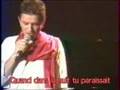 RENE-LOUIS BARON - Hommage à Boris Vian - Récital au Théâtre Jean Vilar à Romans (Drôme-France)... Chanteur des années 80... Echarpe rouge mais sans grand chapeau noir...!