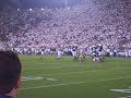 beaver stadium goes insane after notre dame's qb gets sacked. zombie nation...