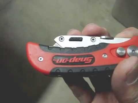 how to snap off exacto blade