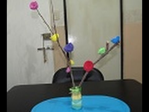 arreglo de flores - Hoy te comparto como hacer este lindo arreglo de flores primaveral que te puede servir par regalar el día de las madres, en algun cumpleaños o bien para deco...