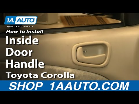 How To Install Replace Inside Door Handle Toyota Corolla 98-02 1AAuto.com