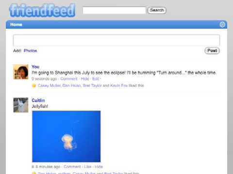 FriendFeed Beta's Real-Time Design