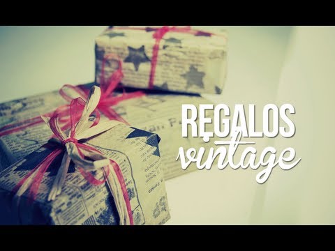 Papel de regalo tipo vintage, facilísimo!