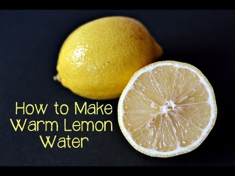 how to make a lemon water