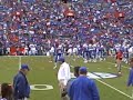 Tebow warms up 2 - Gators v Noles 2009.AVI