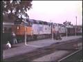 Amtrak SDP40F's & E8's at Albany NY 1977