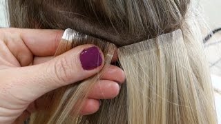 DIY Hair Tape Extensions - Master Hairdresser Joha