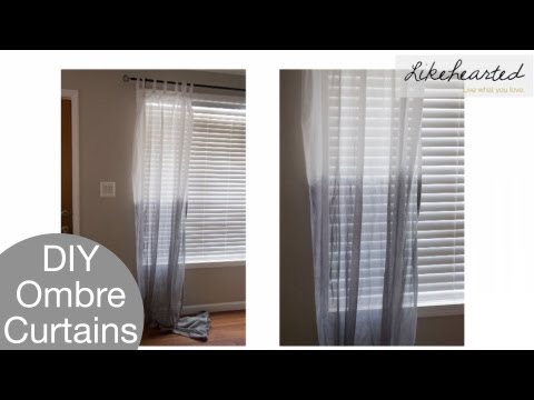 how to dye old curtains