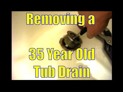 how to remove drain from a bathtub