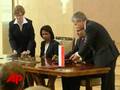 Raw Video: Rice Signs Missile Deal With Poland