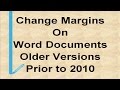 Changing Margins in Microsoft Word