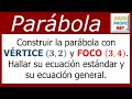 Gráfica y ecuación de una parábola-Graphing an equation of a parabola