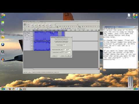 how to adjust bpm in audacity