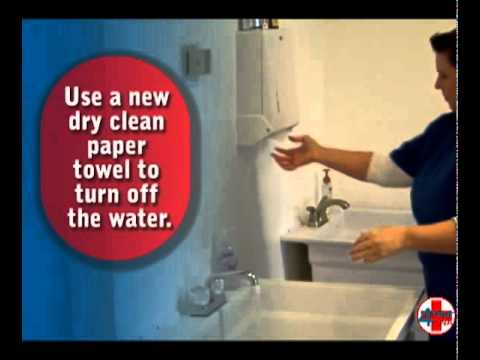 how to properly wash your hands cna