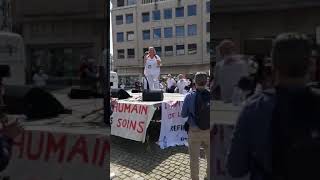 Carine Rosteleur à la manif de La Santé en Lutte le 29 mai 2021