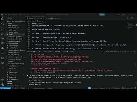 Claude Certified Architect - Built in Tools Follow Along