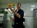 Spinelli jugglling fruit onboard USS NIMITZ CVN 68 Spinelli jugglling fruit onboard USS NIMITZ CVN 68