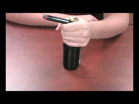 how to open bottle with lighter