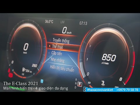 Mercedes-Benz E-class 2021 - Màn hình kỹ thuật số với 4 giao diện đa dạng