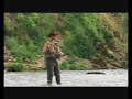 Fly fishing in Bosnia river Una - open water Fly fishing in Bosnia river Una - open water