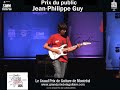 Grand Prix de la Guitare de Montréal 2008. Grand prix du public: Jean-Philippe Guy. www.grandprixdelaguitare.com