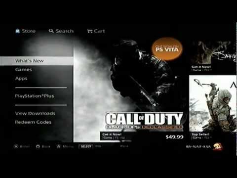 how to redeem codes on ps3