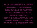 DC RETO – me haces falta letra