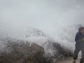 killer wave soaks girl