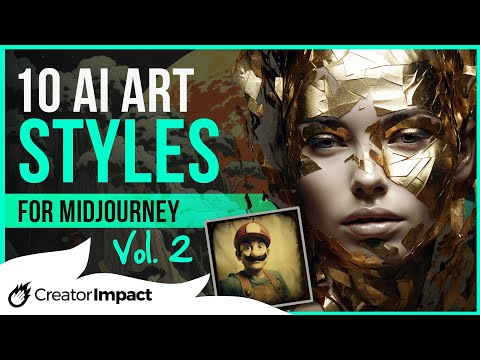 10 Midjourney ART STYLES Vol 2 for Stunning Visuals! (Midjourney Prompts to use!)