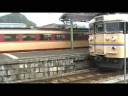 JR江原駅に入線する特急北近畿
