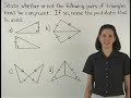 Watch Video on Proving Triangles are Congruent - Math Help