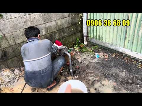 Khoan giếng gia đình- lắp đặt máy bơm hút trực tiếp cho bãi xe tại quận 12