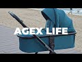 миниатюра 0 Видео о товаре Коляска 2 в 1 Agex Life, Grey (Серый)